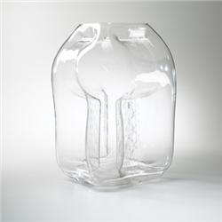 VeArt  monumental vase  Italy, 1979  glass  17"w 