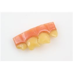 Mary Shelley's Frankenstein (1994) - Prop front teeth from the movie starring Robert De Niro, with c