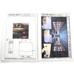 Doctor Who - Production used concept designs from Season IV, 10 pages.