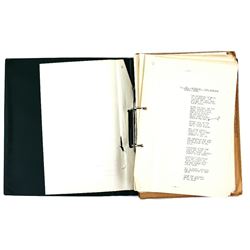 Doctor Who - Original Script binder from Resurrection of The Daleks (1984), numerous pages containin