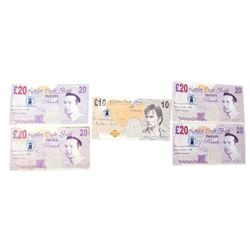 Doctor Who - Five original used bank notes from The Runaway Bride (2006).With letter of authenticity