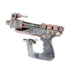 Doctor Who - Original guard blaster from Dragonfire (1987) and later used in Red Dwarf, 28cm.