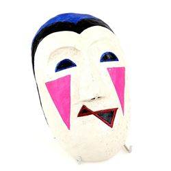 Doctor Who - Replica Harlequin mask from Black Orchid (1982), inscribed 'Ex-display 14.11.07' verso,