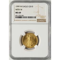1999-W $10 American Gold Eagle Coin NGC MS69