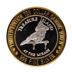 .999 Fine Silver Treasure Island Las Vegas, Nevada $10 Limited Edition Gaming To