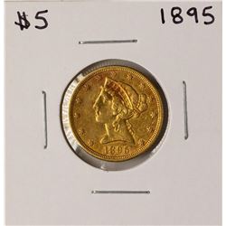 1895 $5 Liberty Head Half Eagle Gold Coin