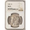 Image 1 : 1892 $1 Morgan Silver Dollar Coin NGC MS61