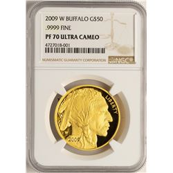 2009-W $50 Proof American Gold Buffalo Coin NGC PF70 Ultra Cameo