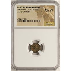 Theodosius I, 379-395 AD Ancient Eastern Roman Empire Coin NGC Ch VF