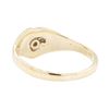 Image 3 : 14KT Yellow Gold 0.05 ctw Diamond Heart Shape Motif Ring