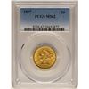 Image 1 : 1897 $5 Liberty Head Half Eagle Gold Coin PCGS MS62