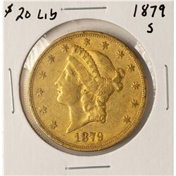 1879-S $20 Liberty Head Double Eagle Gold Coin