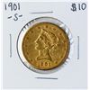 Image 1 : 1901-S $10 Liberty Head Eagle Gold Coin