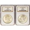 Image 1 : Lot of (2) 1921 $1 Morgan Silver Dollar Coins NGC MS64