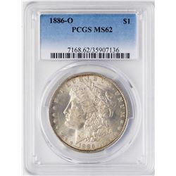1886-O $1 Morgan Silver Dollar Coin PCGS MS62