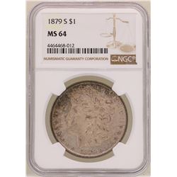 1879-S $1 Morgan Silver Dollar Coin NGC MS64