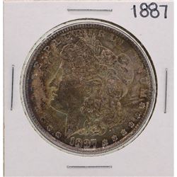 1887 $1 Morgan Silver Dollar Coin Amazing Toning