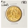 Image 1 : 1882 $10 Liberty Head Eagle Gold Coin