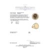Image 5 : 14KT Yellow Gold 0.45 ctw Diamond Gold Coin Ring