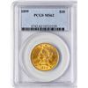 Image 1 : 1899 $10 Liberty Head Eagle Gold Coin PCGS MS62