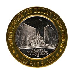 .999 Fine Silver Four Queens Casino Las Vegas $10 Limited Edition Gaming Token