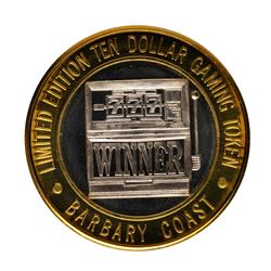 .999 Fine Silver Barbary Coast Las Vegas, Nevada $10 Limited Edition Gaming Toke