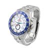 Image 2 : Rolex Mens Yacht-Master II Stainless Steel 44mm White & Blue Dial Watch