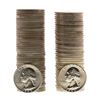 Image 1 : Lot of 1963 & 1963-D Brilliant Uncirculated Washington Quarter Coin Rolls