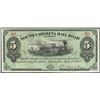 Image 1 : 1873 $5 South Carolina Railroad Company Obsolete Note