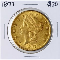 1877 $20 Liberty Head Double Eagle Gold Coin