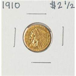 1910 $2 1/2 Indian Head Quarter Eagle Gold Coin