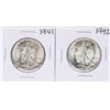 Image 1 : Lot of 1941-1942 Walking Liberty Half Dollar Coins