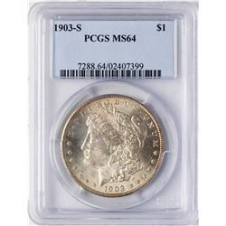1903-S $1 Morgan Silver Dollar Coin PCGS MS64