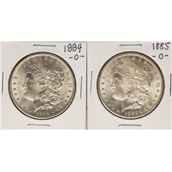 Lot of 1884-O & 1885-O $1 Morgan Silver Dollar Coins