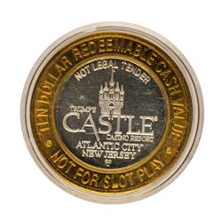 .999 Fine Silver Trump's Castle Atlantic City, NJ $10 Limited Edition Gaming Tok