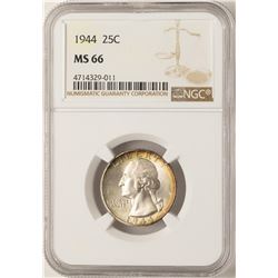 1944 Washington Quarter Coin NGC MS66