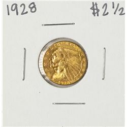 1928 $2 1/2 Indian Head Quarter Eagle Gold Coin