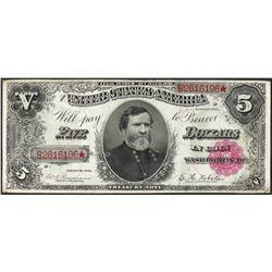 1891 $5 Treasury Note