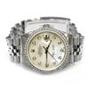 Image 1 : Rolex Datejust Stainless Steel 36mm Mother of Pearl Diamond Dial Watch