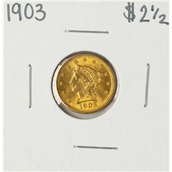 1903 $2 1/2 Liberty Head Quarter Eagle Gold Coin
