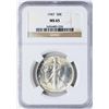 Image 1 : 1947 Walking Liberty Half Dollar Coin NGC MS65
