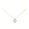 Image 1 : 14KT Yellow Gold 0.30 ctw Diamond Heart Shaped Pendant with Chain