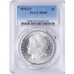 1878-CC $1 Morgan Silver Dollar Coin PCGS MS65