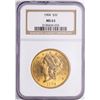 Image 1 : 1904 $20 Liberty Head Double Eagle Gold Coin NGC MS63