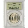Image 1 : 1937-D Walking Liberty Half Dollar Coin PCGS MS65 Old Green Holder