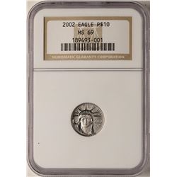 2002 $10 Platinum American Eagle Coin NGC MS69