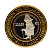 Image 2 : .999 Fine Silver Ellis Island Casino Las Vegas, NV $10 Limited Edition Gaming To
