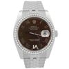 Image 1 : Rolex Datejust Stainless Steel 36mm Chocolate Roman Diamond Dial Watch