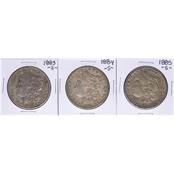 Lot of 1883-S to 1885-S $1 Morgan Silver Dollar Coins