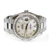 Image 1 : Rolex Mens Datejust II Stainless Steel 41mm Mother of Peral Diamond Dial Watch